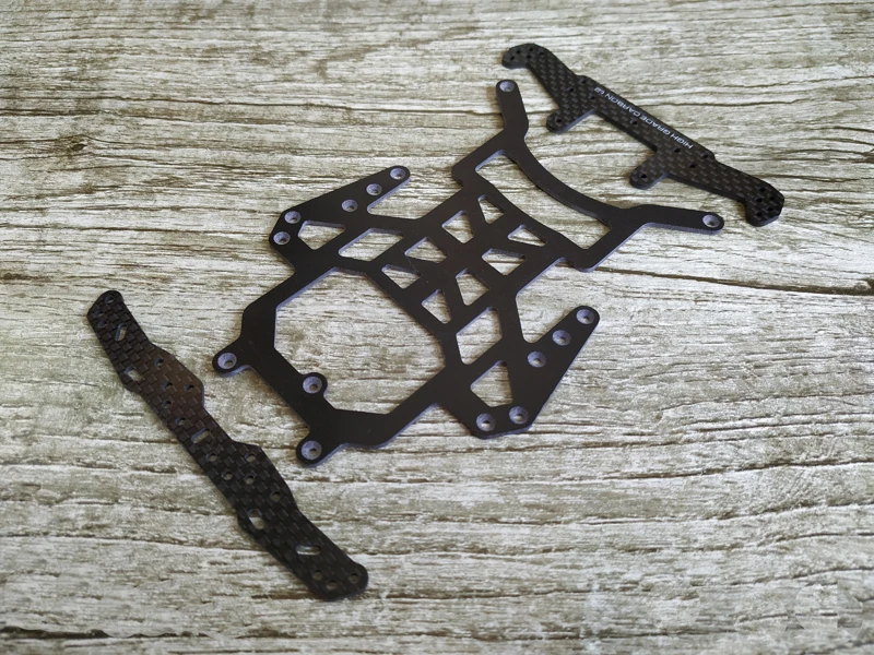 

1Set 94780 Glass Fiber SUPER X/XX EVO Chassis Rear Reinforcing Plate for RC Model Cars DIY Tamiya Mini 4WD Racing Car