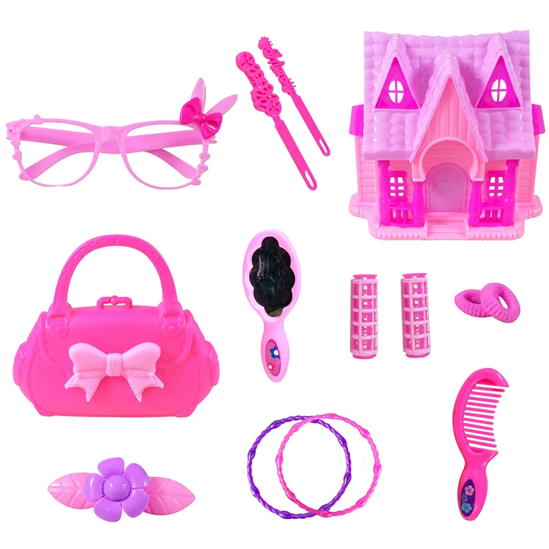 Дети вид игры игрушки фен для волос гребень девочек игровой дом макияж корзина