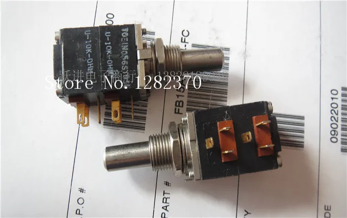 [BELLA] AB MODPOT U 10K OHM импорт из США античный двойной потенциометр длина ручки 22MMX6.3 2