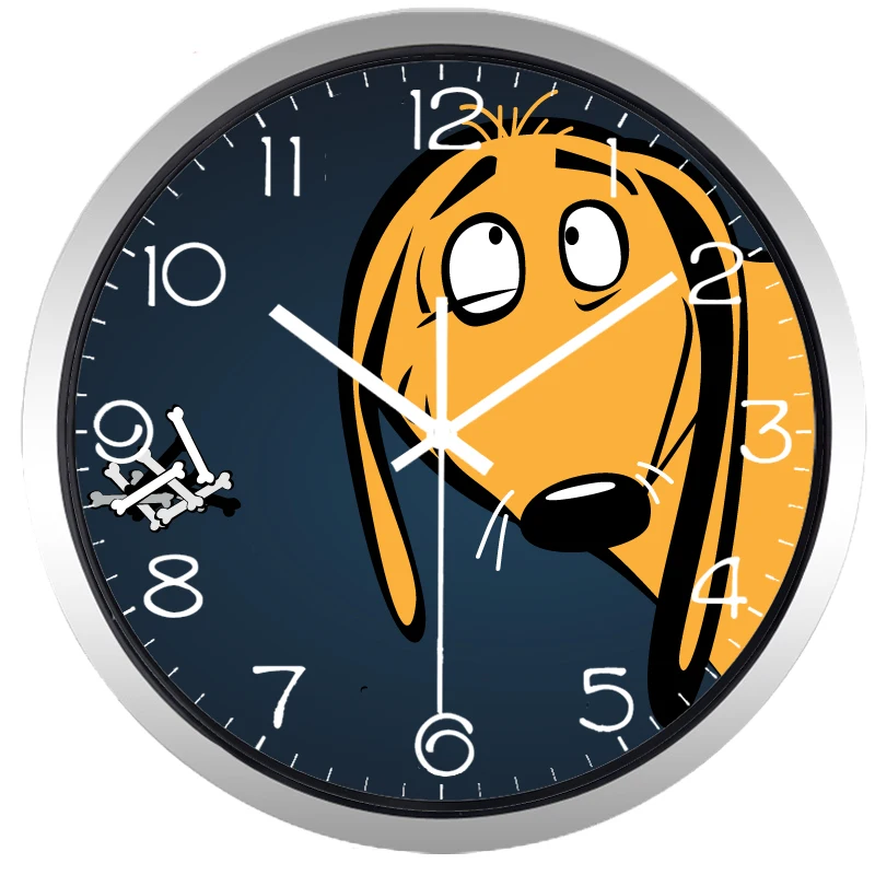 Веселые настенные часы с изображением собак| |