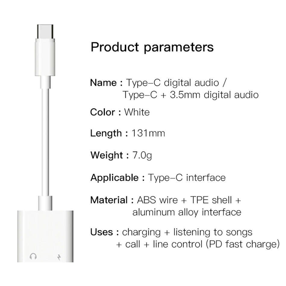 ! Переходник ACCEZZ DAC USB Type C для быстрой зарядки Xiaomi Huawei разъем 3 5 мм наушников Aux