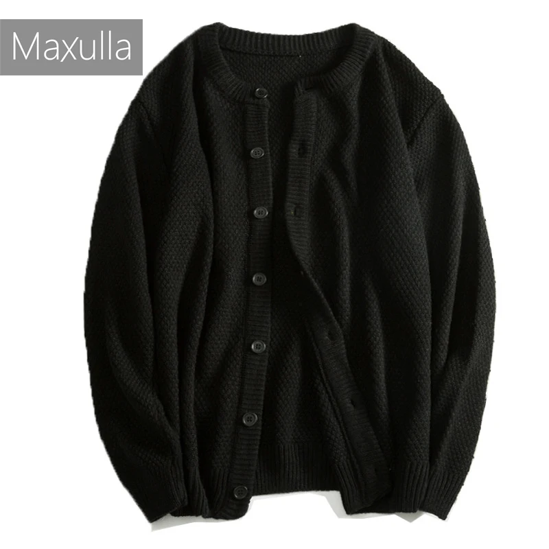 

Шерстяной вязаный свитер Maxulla, Мужская Уличная одежда с длинным рукавом, однобортный шерстяной свитер, ветровка, мужская одежда Mla043