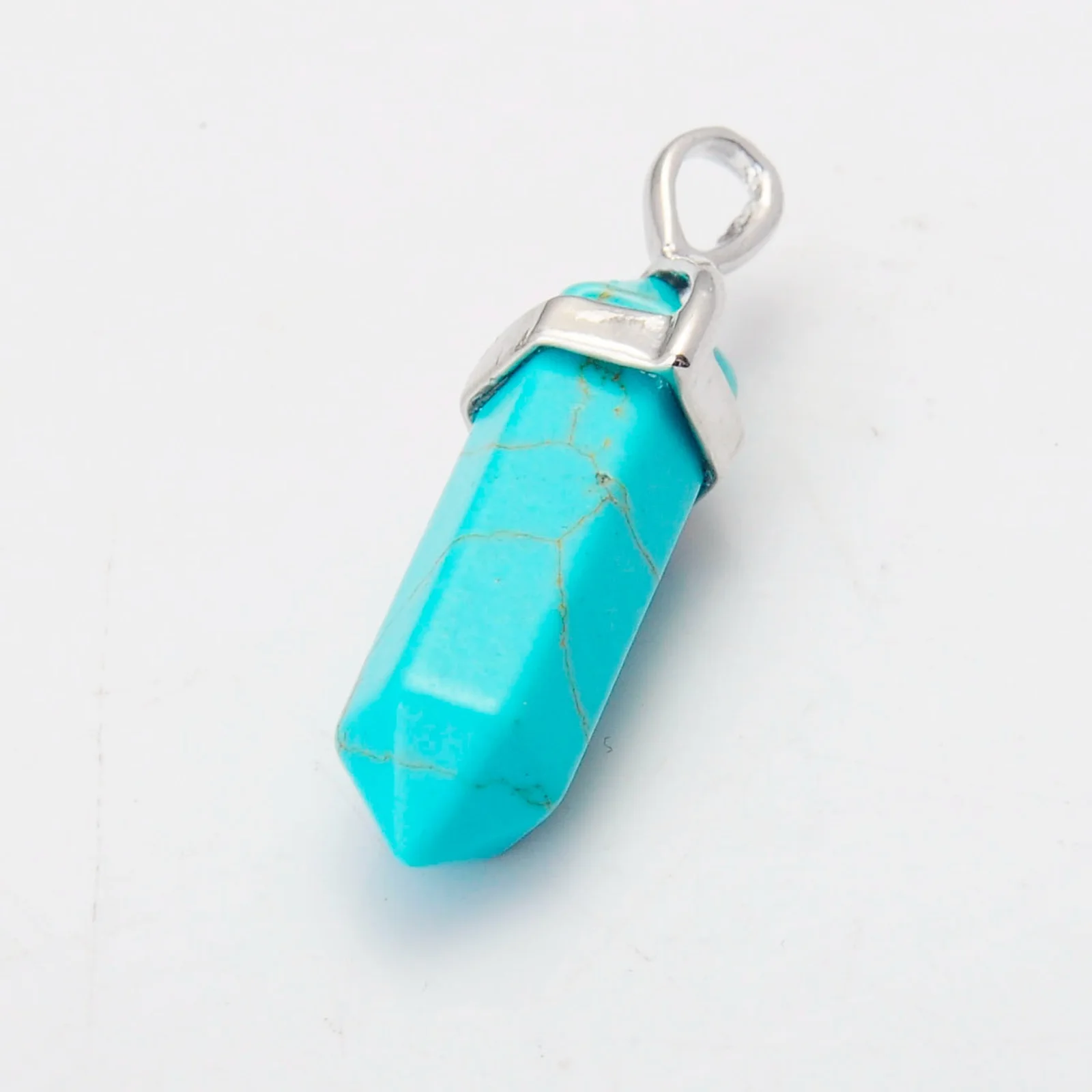 JOYA 2019 New Valentine's Day Gift Pendant Natural Stone Hexagonal Cone Crystal Ladies | Украшения и аксессуары