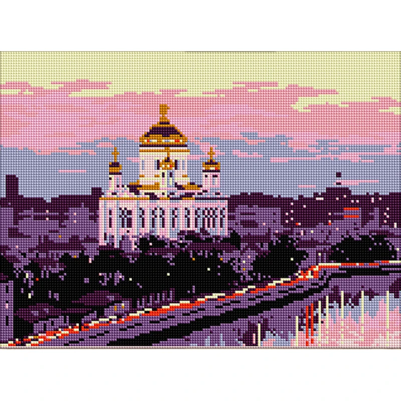Рукоделие рукоделие искусственная живопись уличная алмазная вышивка квадратная