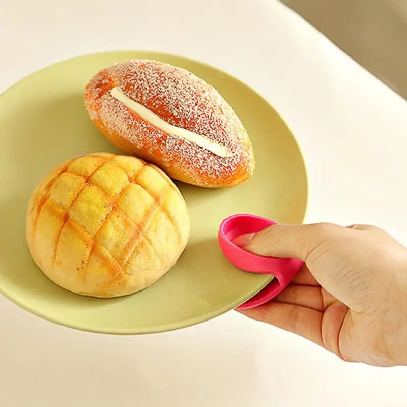 Силиконовая для микроволновой печи 2 пальца изоляция Концевая чаша Держатель