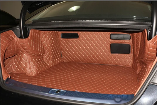 

Good quality! Special trunk mats for Audi A8L 2016-2010 durable waterproof luggage boot carpets liner for A8L 2015,Free shipping