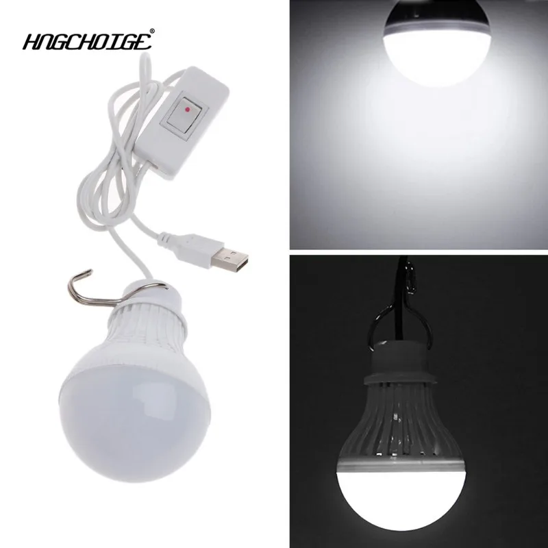 HNGCHOIGE 5 Вт 10 LED Энергосберегающая лампочка USB лампа для кемпинга/Дома ночные крючки