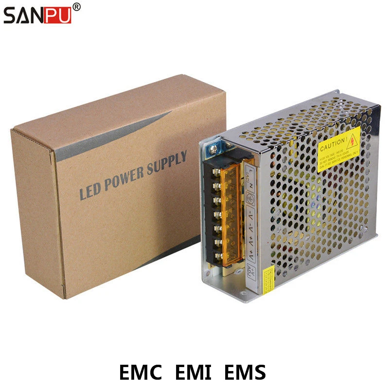 Импульсный источник питания SANPU EMC EMI 120 Вт 12 В 10 А постоянного тока светодиодный