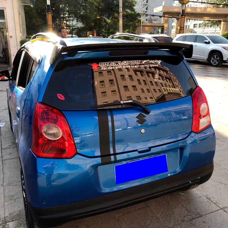 Для Suzuki Alto спойлер высокое качество абс материал автомобильное заднее крыло праймер цвет задний спойлер для Suzuki Alto 2006