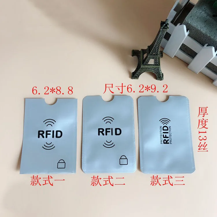 Оптовая продажа 300 шт./лот RFID Блокировка рукава для кредитной карты безопасное