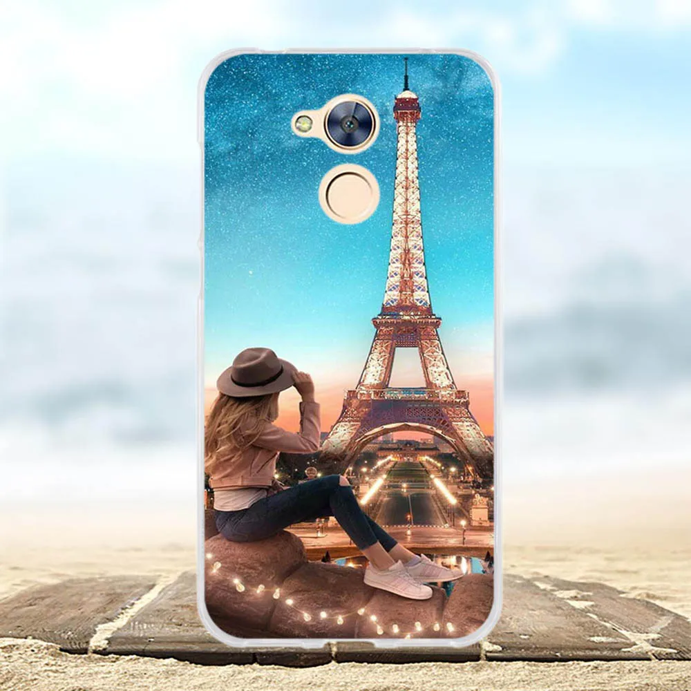 Чехол для Huawei Honor 6A силиконовый чехол чехлы симпатичная 3D сумка с животными Pro
