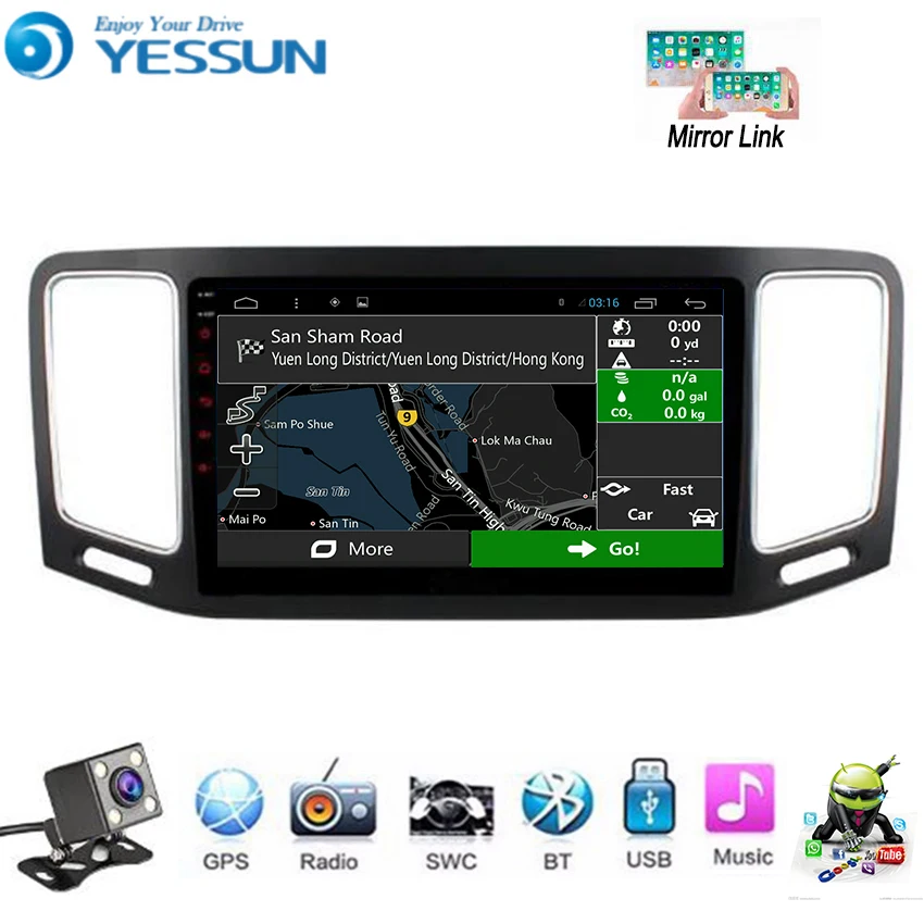 YESSUN для Volkswagen Sharan для SEAT Alhambra 2012~ автомобильный Android мультимедийный плеер Автомобильный Радио gps навигация большой экран