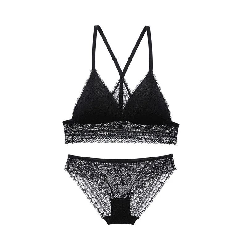 Комплект женского кружевного нижнего белья с чашками пуш ап|bra set|set upbras bra sets |