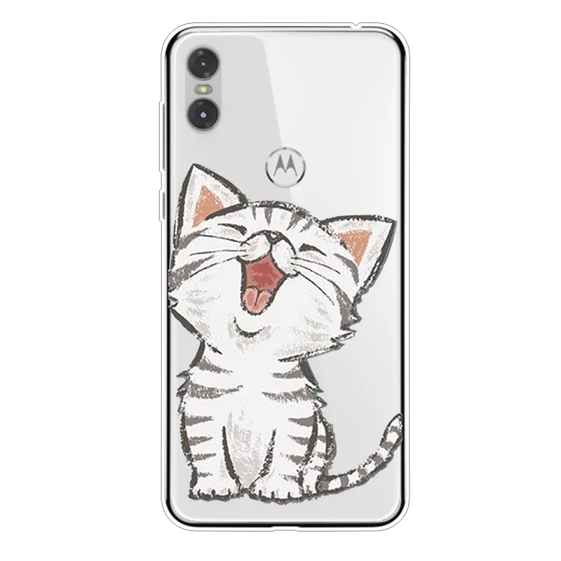 Милый чехол для Motorola Moto One с единорогом и фламинго, мягкий чехол для Motorola Moto P30 Play, чехол для телефона, прозрачный