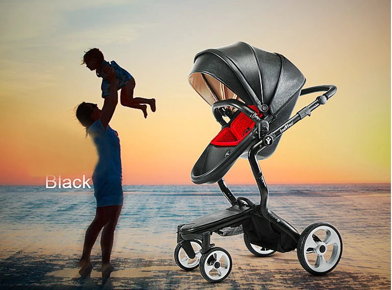 foofoo stroller baby luxury eco-leather delivery free zimy model two-way quality and high demand | Мать и ребенок