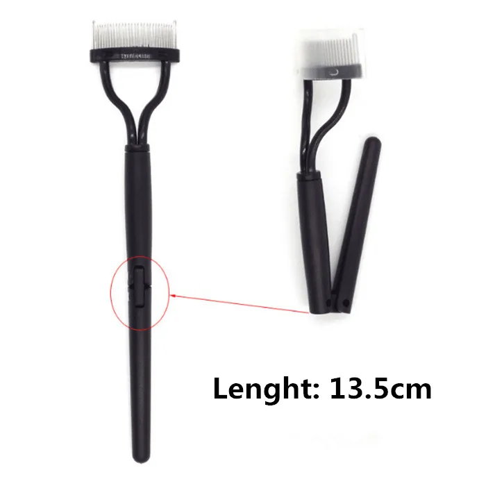 50 Pcs New Design Professional Make up Applicator Eyelash Comb  Portable Eyelash Separator Eyebrow Comb Curler Tools