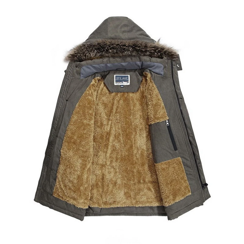 Плюс Размеры L-6XL Для мужчин Хлопок зимняя куртка 2018 толщиной бурелом теплое