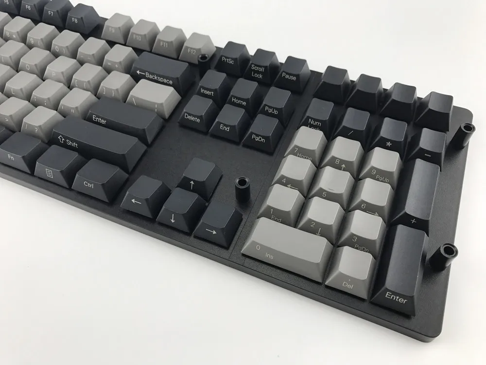 Крутой джаз черный серый смешанный Dolch толстый PBT 104 87 61 Keycap Mac ключи Вишневый профиль колпачки для MX Переключатель механическая клавиатура