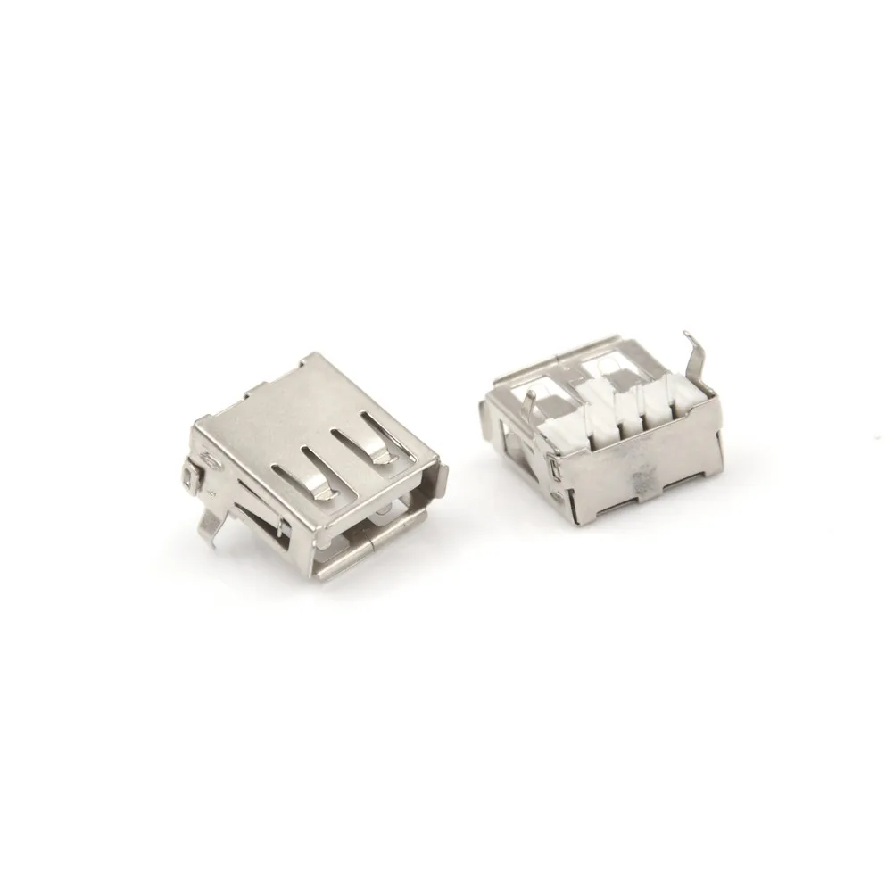 20 шт PCB разъем USB A типа 4Pin тип стандартный порт Женский Разъем для припоя|connector
