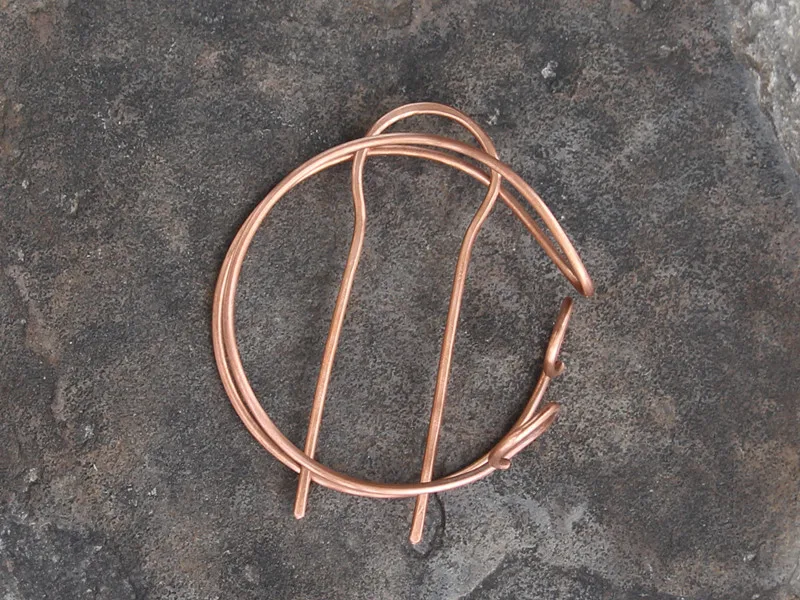 Держатель для пучка ручной работы из розового золота бохо волос вилка