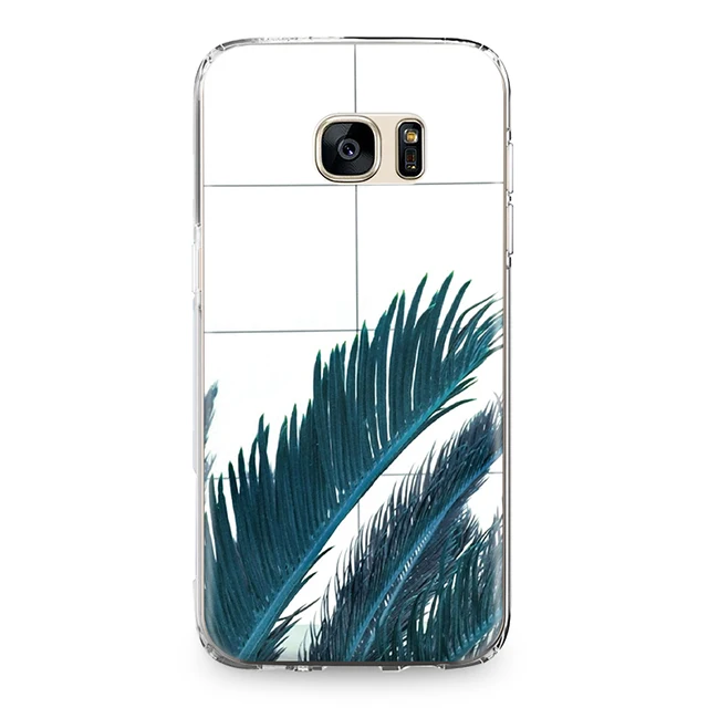 Для Samsung Galaxy J3 J5 J7 A3 A5 A8 2015 2016 2017 2018 задняя крышка монстеры листья растений кактус