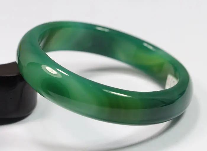 

Бесплатная доставка 65 мм очень тонкий Редкий Натуральный Зеленый JADEITE браслет # A233