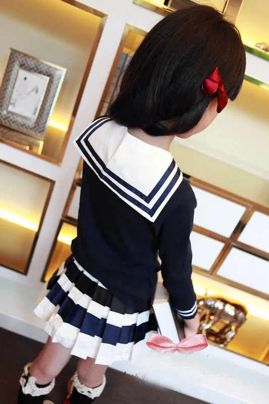 От 4 до 12 лет комплект одежды для девочек из 3 предметов: галстук + футболка с