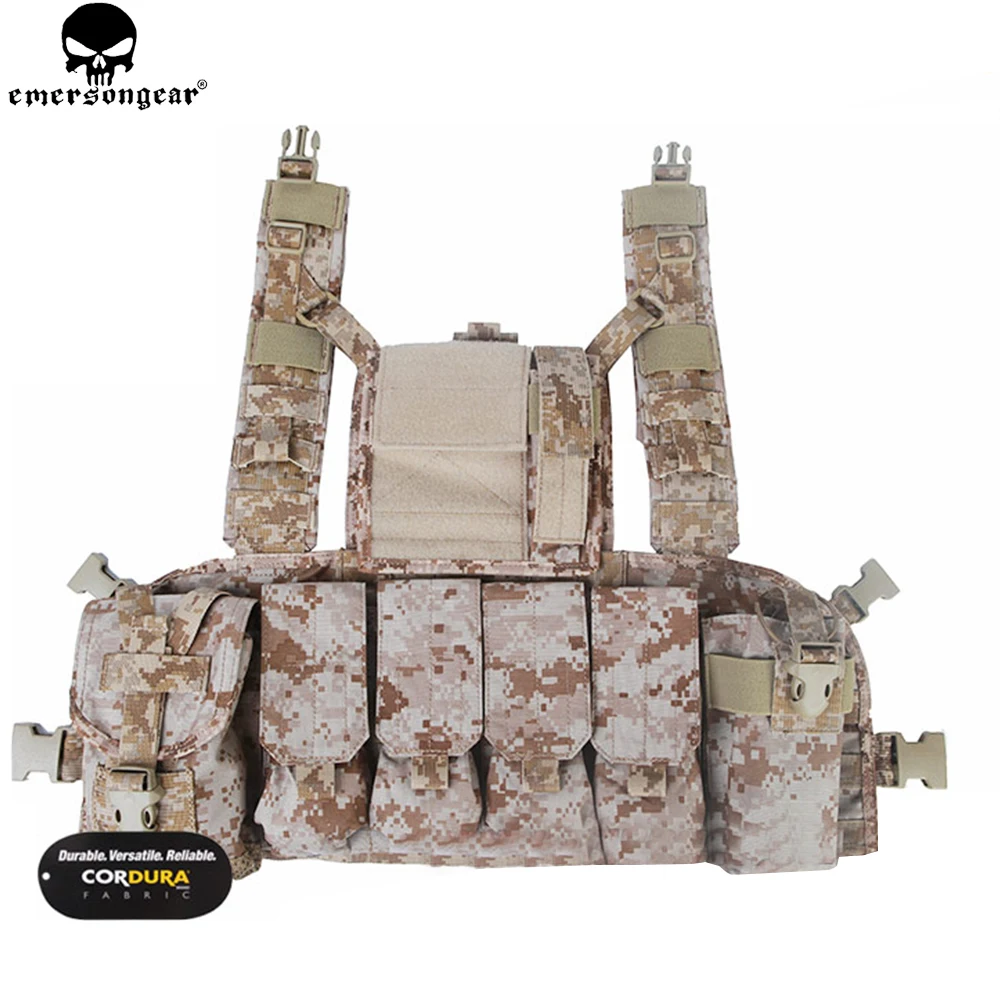 EMERSONGEAR RRV тактический жилет W/Pouchs набор охотничий жилет с мешком для сброса боевой защитный жилет нагрудная установка AOR1 EM7443