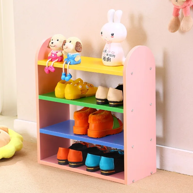 Подарочная креативная детская полка для обуви комбинированная цветная Милая