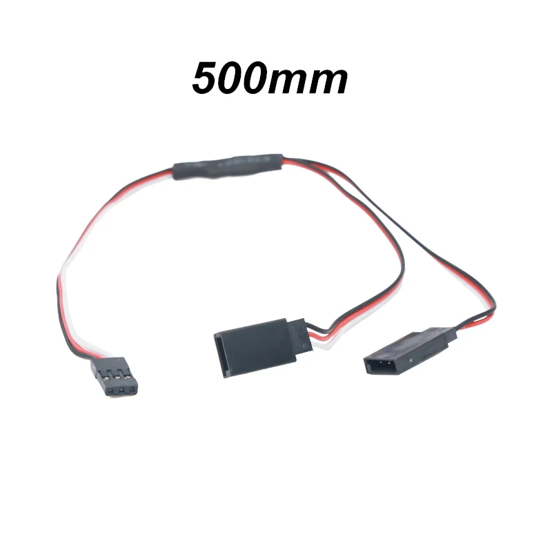 10 шт./лот 500 мм 50 см RC Servo коннектор Y удлинитель Кабель провод свинец для JR Futaba