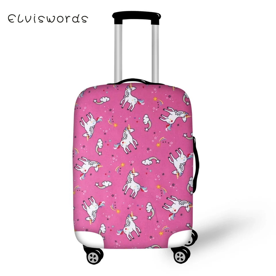 ELVISWORDS защитный чехол для чемодана Uni Corn Horse с узором Эластичный Пыленепроницаемый