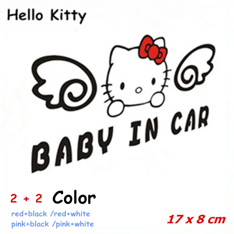 Hello kitty автомобиль Стайлинг аниме наклейки на стены ребенок доске предупреждение
