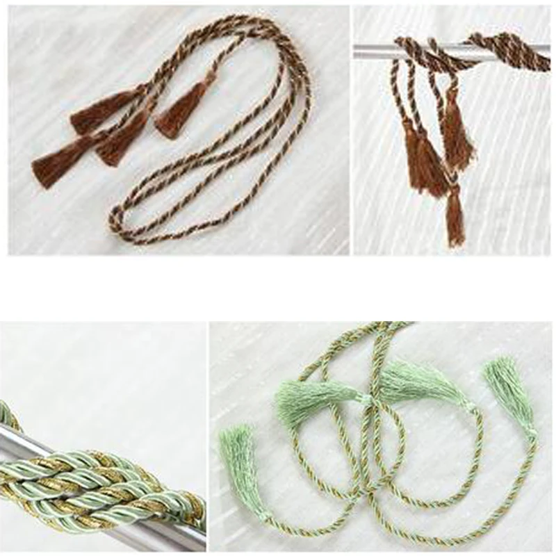 8 цветов украшение из х/б ткани с завязками и бахромой | Дом сад