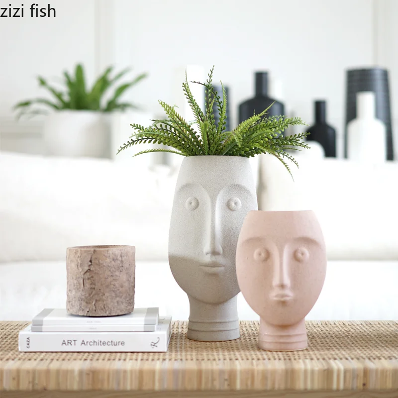 Скандинавские керамические вазы для лица Ins белая керамическая художественная
