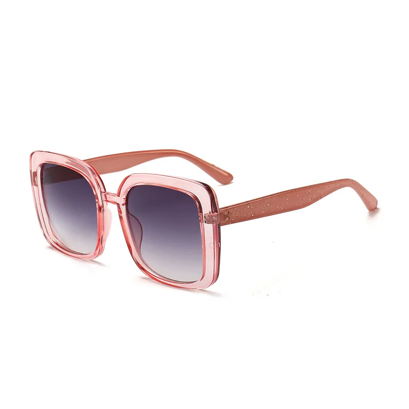 Oversize Square Sunglasses Women 2018 New Brand Designer Flat Top Eyewear Black Leopard Sun Glasses Men UV400 NX | Аксессуары для