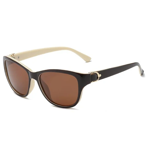 Очки солнцезащитные поляризационные для мужчин и женщин, роскошные брендовые дизайнерские Элегантные солнечные очки «кошачий глаз» для вождения, 2023