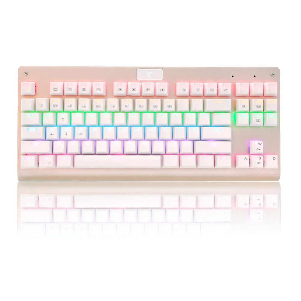 Механическая игровая клавиатура TKL черный переключатель со светодиодной