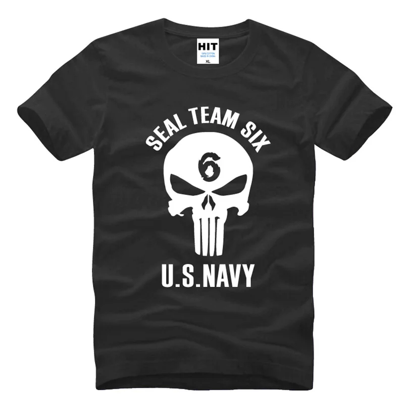 SEAL Team Six ВМС США новизны Для мужчин S футболка Новинка 2017 года короткий рукав o