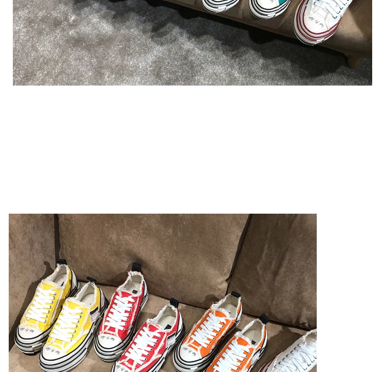 Buono Scarpe/парусиновые кроссовки на платформе для мужчин и женщин; Повседневные кроссовки для пар; Модная брендовая женская обувь; кроссовки с кисточками; большие размеры; 44EU