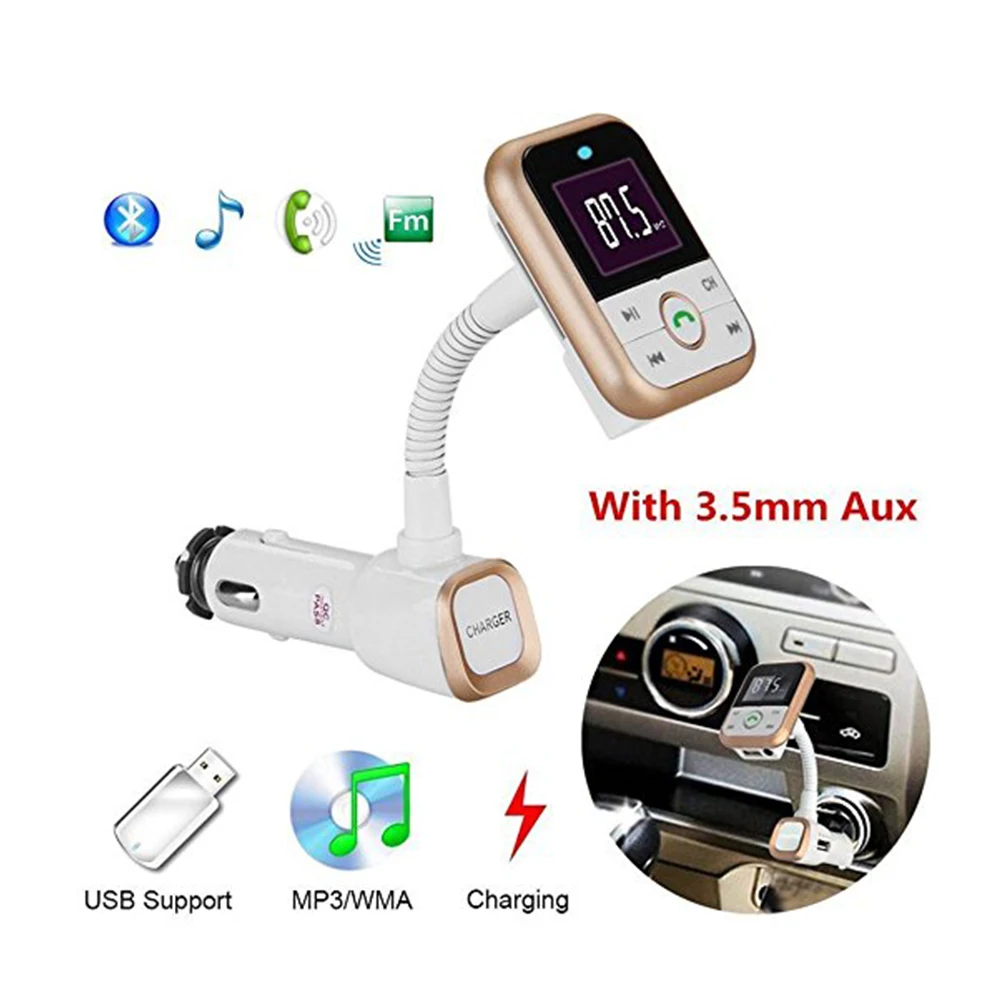 Lonleap Новый Беспроводной Bluetooth Aux автомобильный FM USB передатчик Зарядное