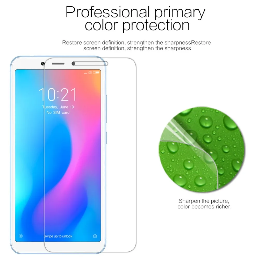 Redmi 6 Защитная пленка NILLKIN Супер прозрачная и матовая защитная пленка для экрана много для xiaomi redmi 6a Защитная пленка для экрана 5,45''