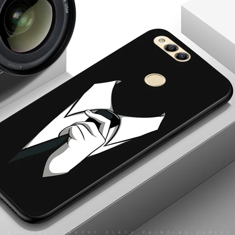 TPUBLK511 YOUVEI Case For Huawei Nova 2 Case Cover Soft TPU For Huawei Nova2/Nova3 Case For Huawei Nova 3 Phone Case Coque Funda Capa - Color: TPUBLK511