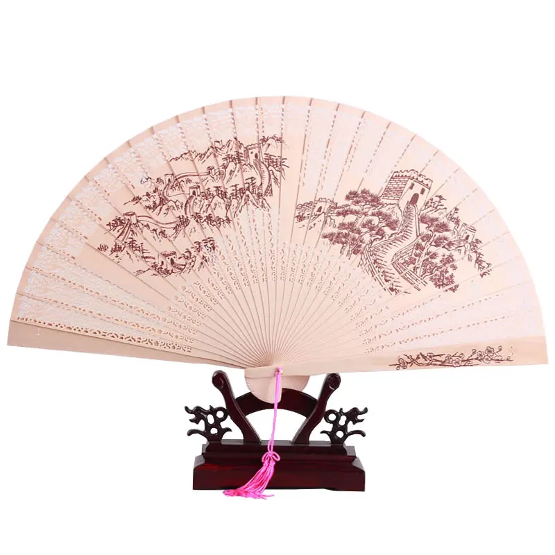 Ручной вентилятор ручной работы в китайском стиле подарок для рукоделия