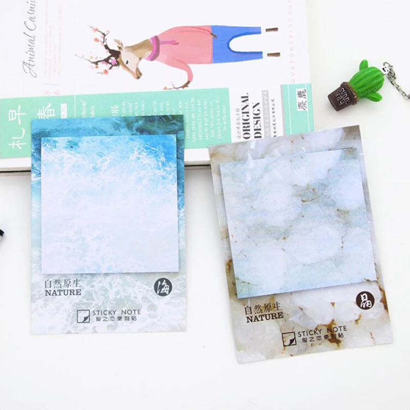 Самоклеющиеся блокноты для заметок цветные заметки планировщик почты природы
