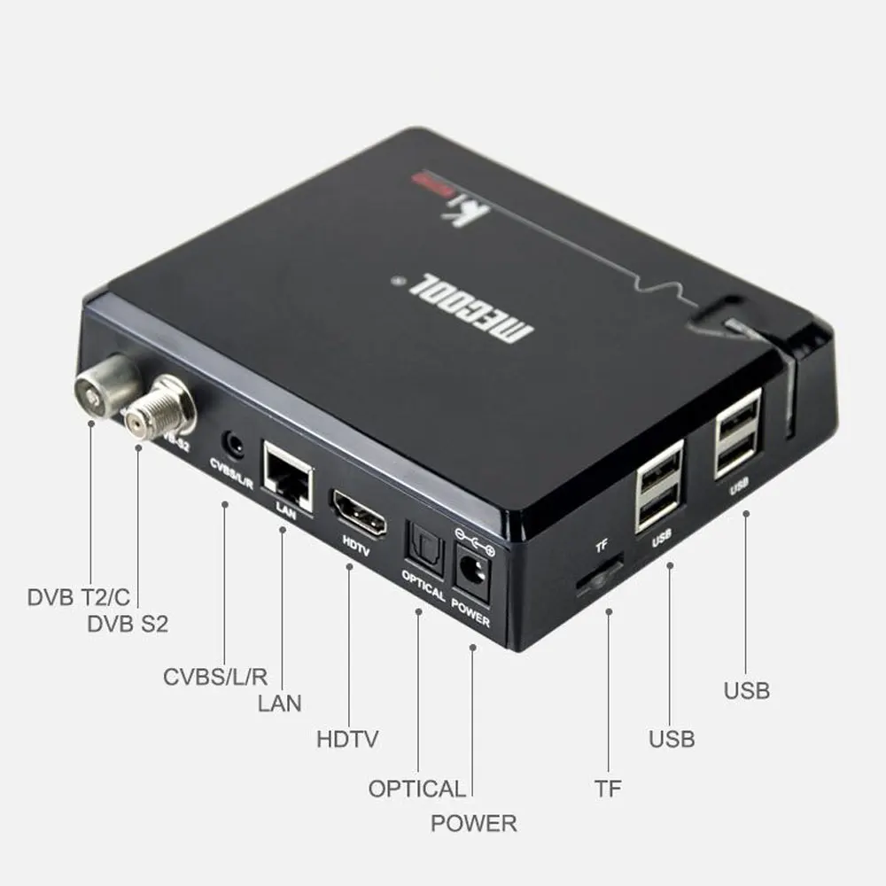 Mecool KI PRO 2 ГБ/16 ГБ DVB T2 S2 Android 7 1 ТВ приставка Amlogic S905D двойной WIFI HD спутниковый ресивер