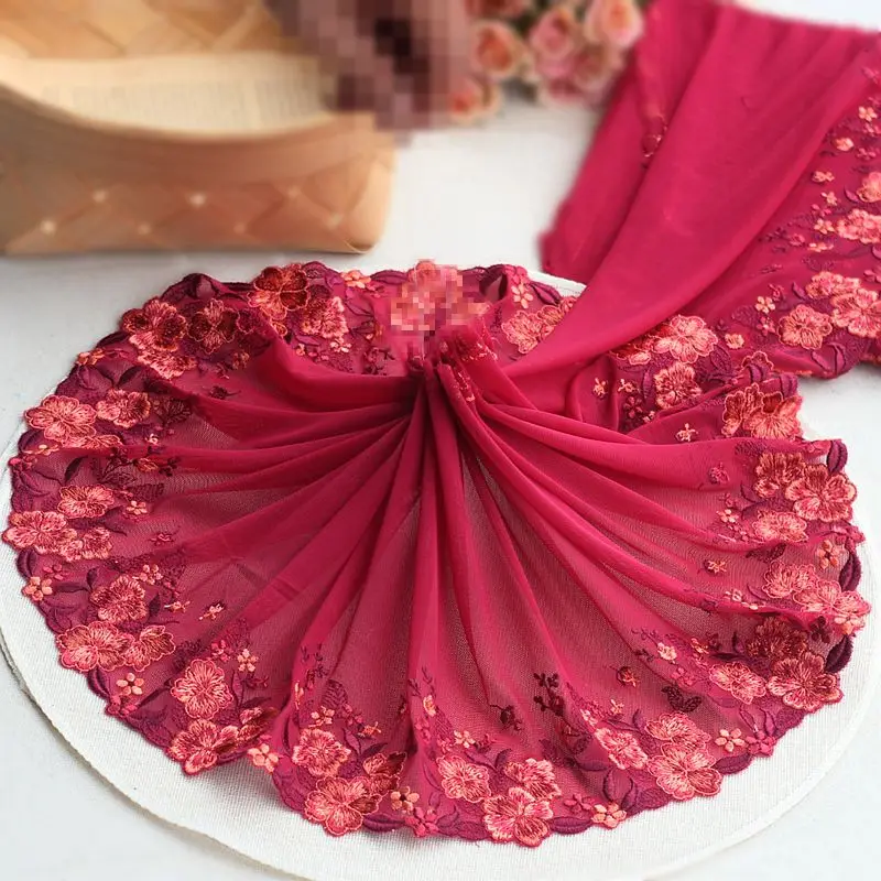 23 см в ширину 2 ярда/партия 5 цветов украшение для волос ручной работы широкая