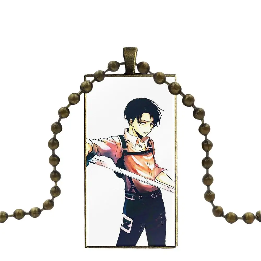 Женское Ожерелье-чокер EJ glaze Attack On Titan Levi Rivaille колье ручной работы с полуподвеской
