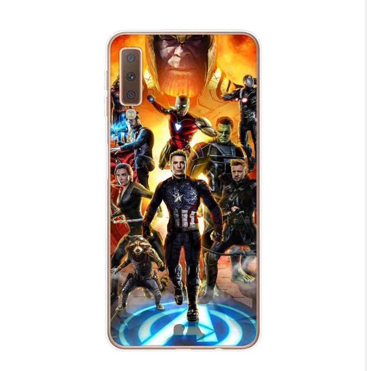 TPU Супергерои Marvel Мстители: Endgame силиконовые чехлы для телефонов для samsung Galaxy A7 A750 A10 A30 A50 M10 M20 A6 A8 - Цвет: TPU