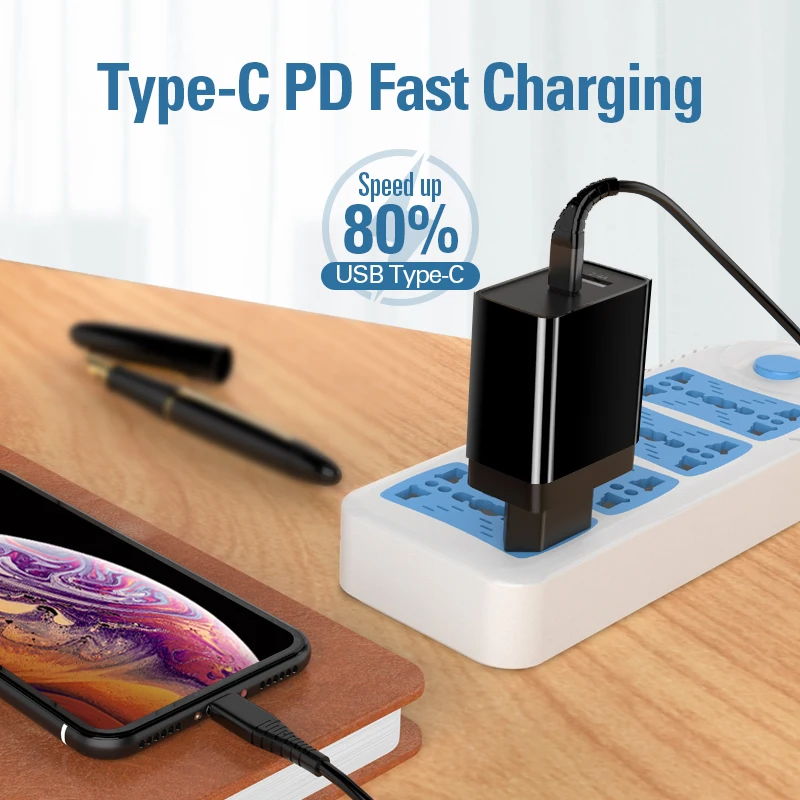 Coolreall Quick Charge 3,0 USB зарядное устройство портативное для huawei xiaomi samsung QC3.0 30 Вт быстрое зарядное устройство PD 3,0 быстрое зарядное устройство для iPhone