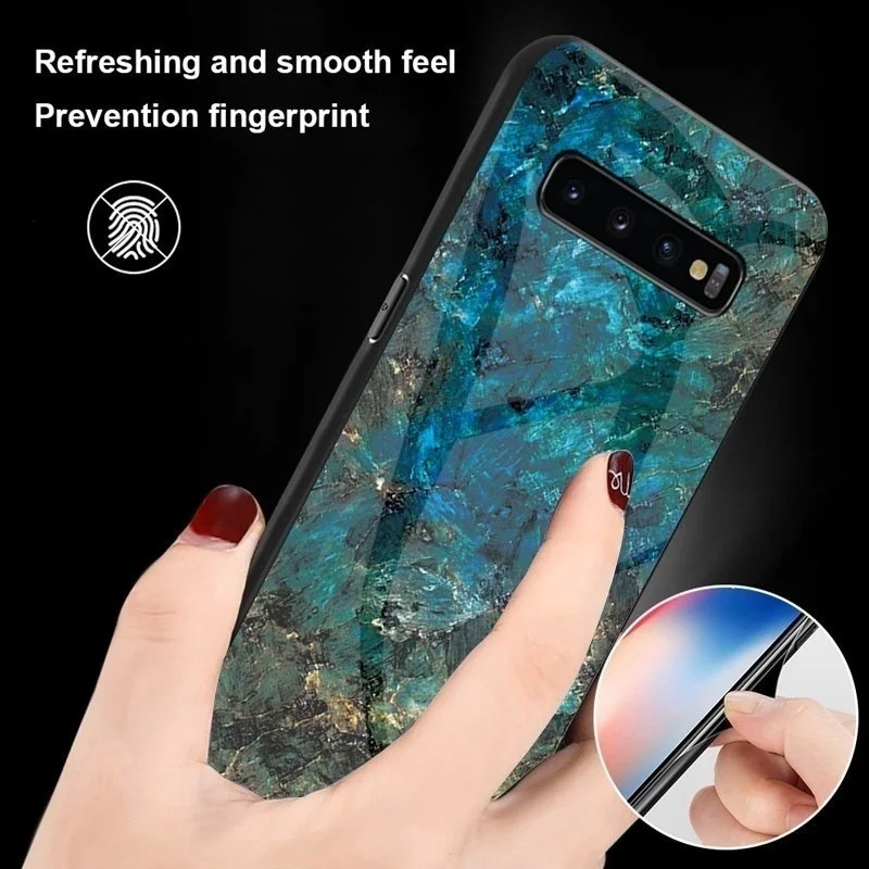 KISSCASE чехол для телефона iPhone 7 X XR XS MAX 3D художественный мраморный узор закаленное